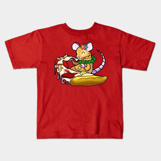 Pineapple Pizza Kids T-Shirt by Buenos Biscuits